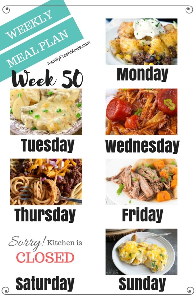 How To Meal Plan On 50 A Week For A Family